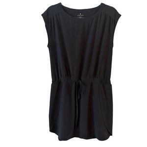 Athleta short sleeved mini dress w/drawstring waist.. fits smaller than a 10